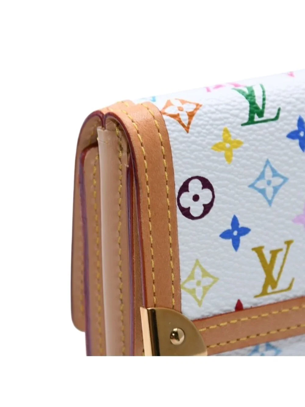 Louis Vuitton Wallet Porte Monnaie Billets Cartes Credit Monogram Multicolor